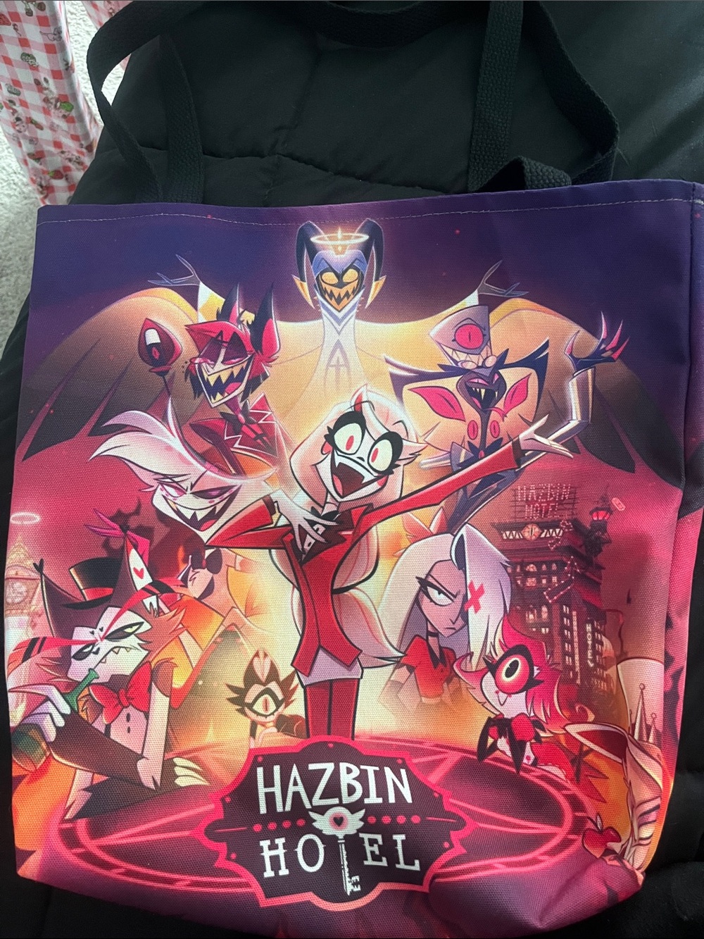 Hazbin Hotel Graphic Tote Bag